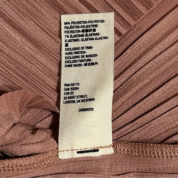 Free People Can’t Help It Midi Ruffle Pink dress Bell Sleeves SZ Med - Picture 6 of 7